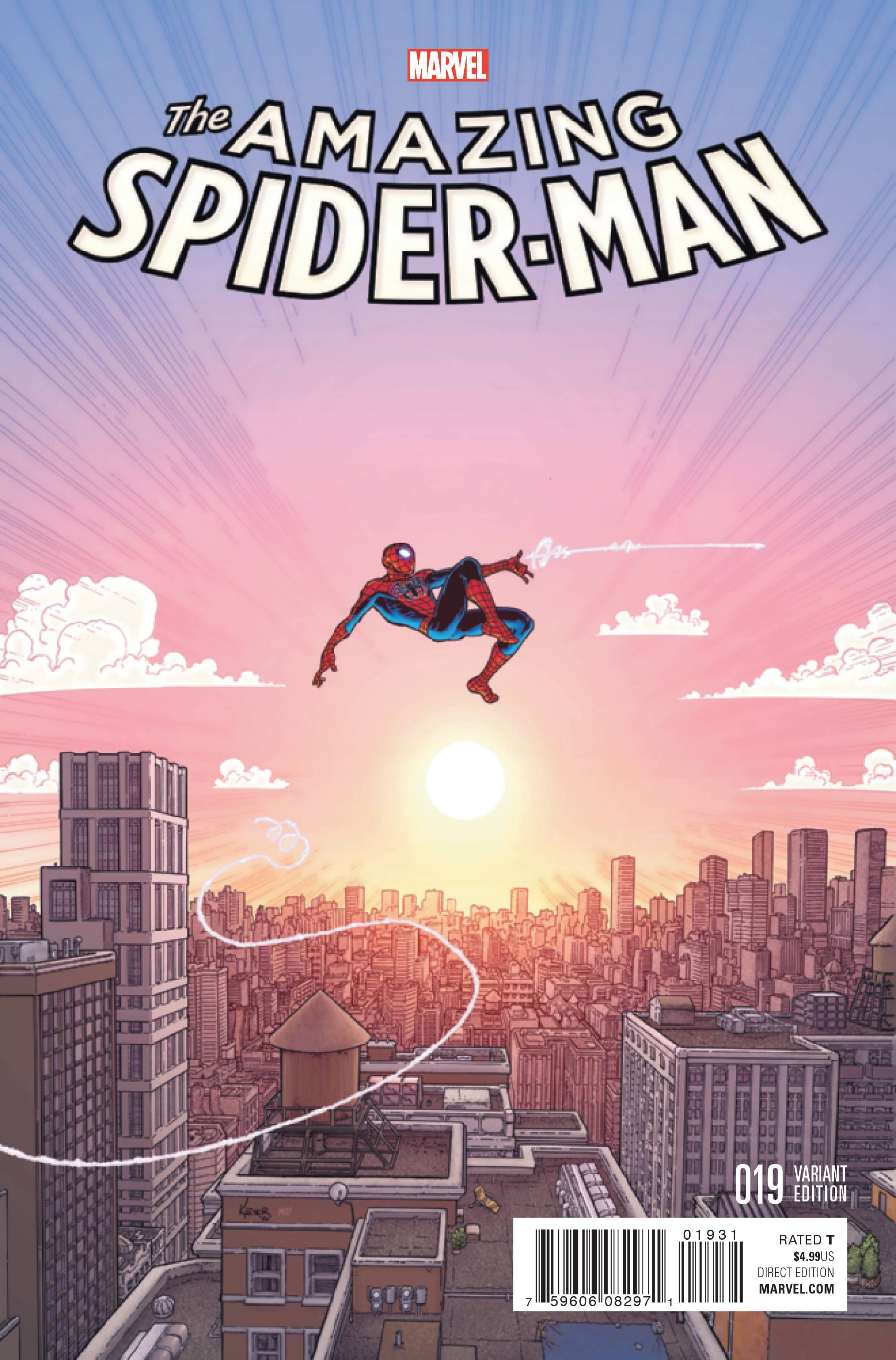 AMAZING SPIDERMAN 19 VARIANT COVER (1 in 25 copies)