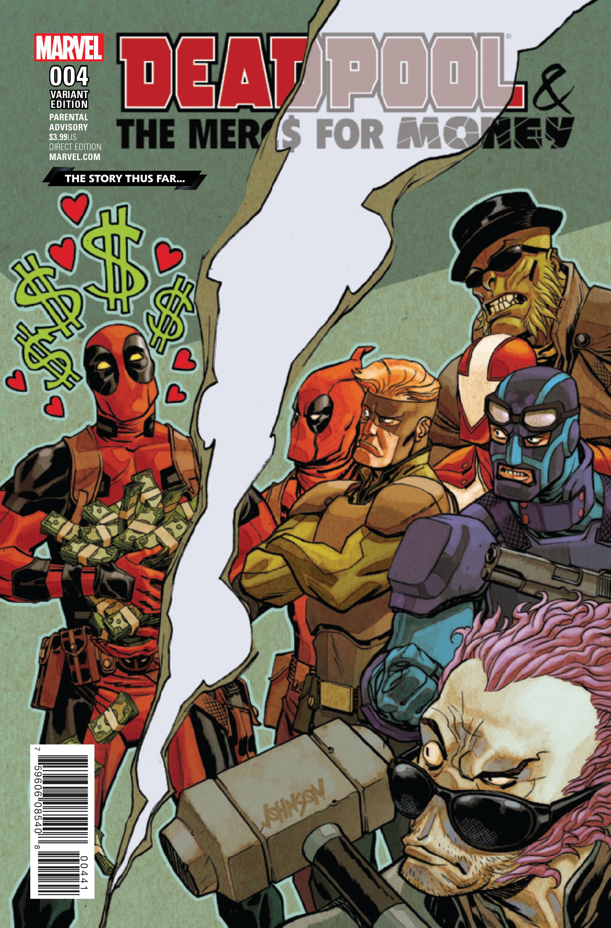 Deadpool And Mercs For Money 4 Story Thus Far Variant Cover