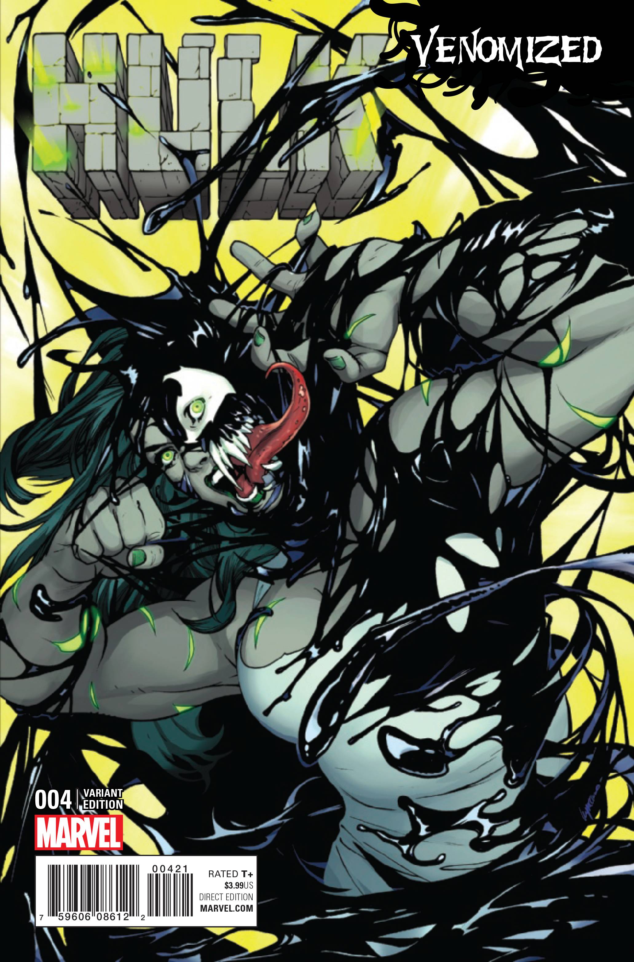 HULK #4 LUPACCHINO VENOMIZED VARIANT COVER