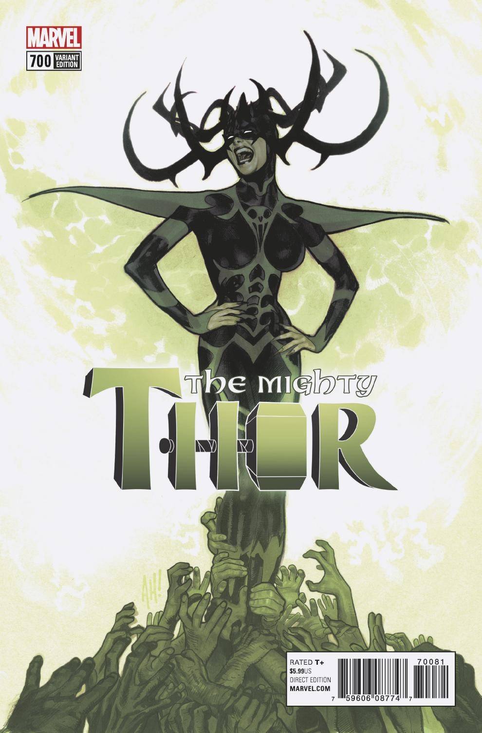 MIGHTY THOR #700 VARIANT ADAM HUGHES COVER (1 in 100 copies)