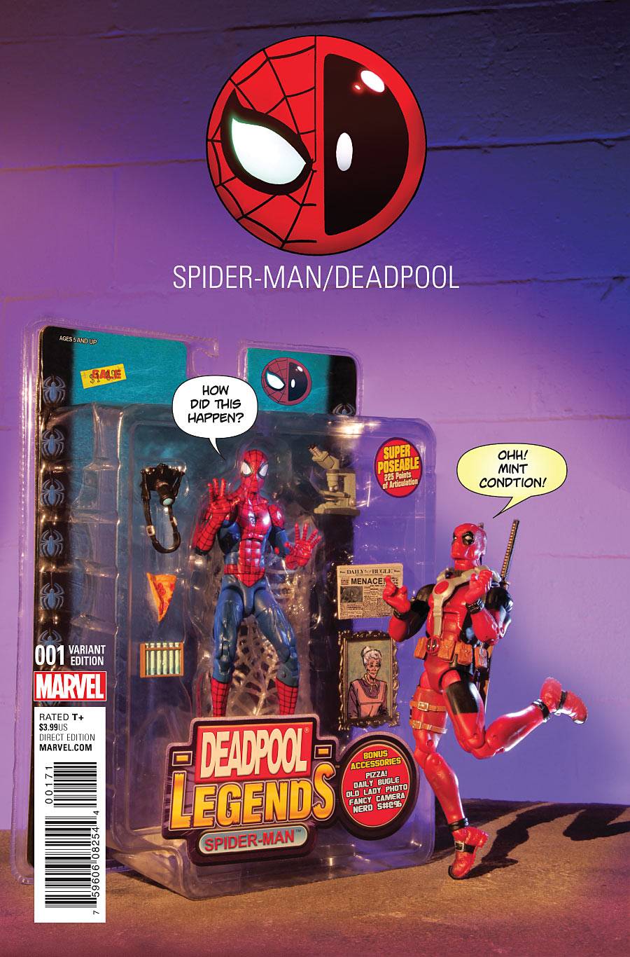 SPIDER-MAN DEADPOOL #1 ACTION FIGURE PHOTO VAR