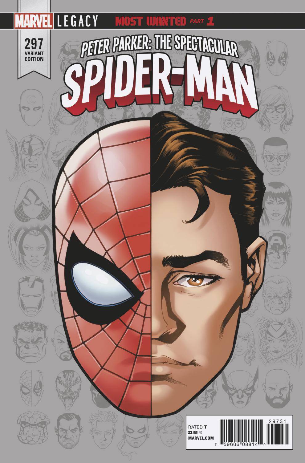 PETER PARKER SPECTACULAR SPIDER-MAN #297 VARIANT HEADSHOT VARIANT COVER