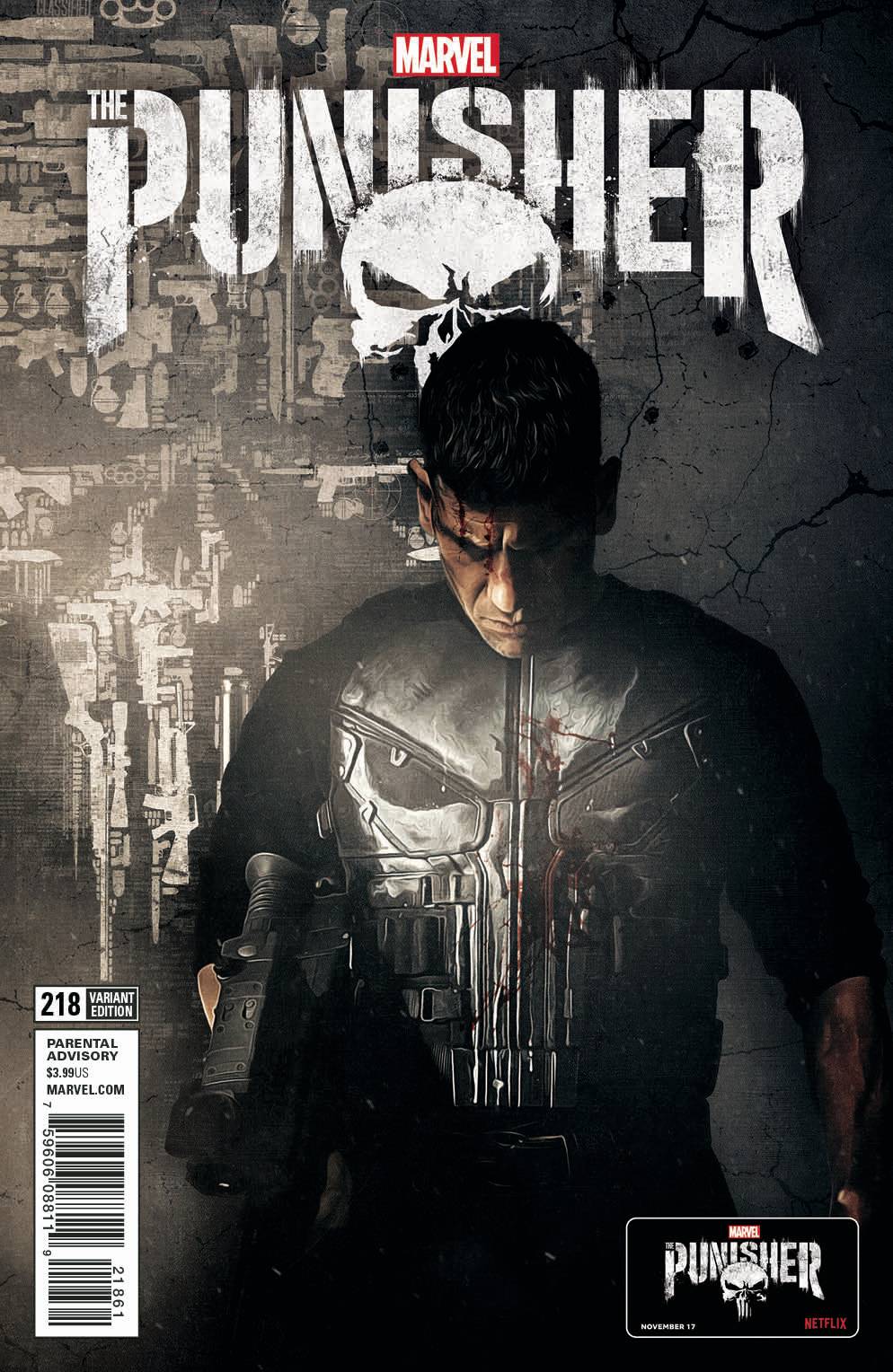 Punisher 218 Tv Variant Cover