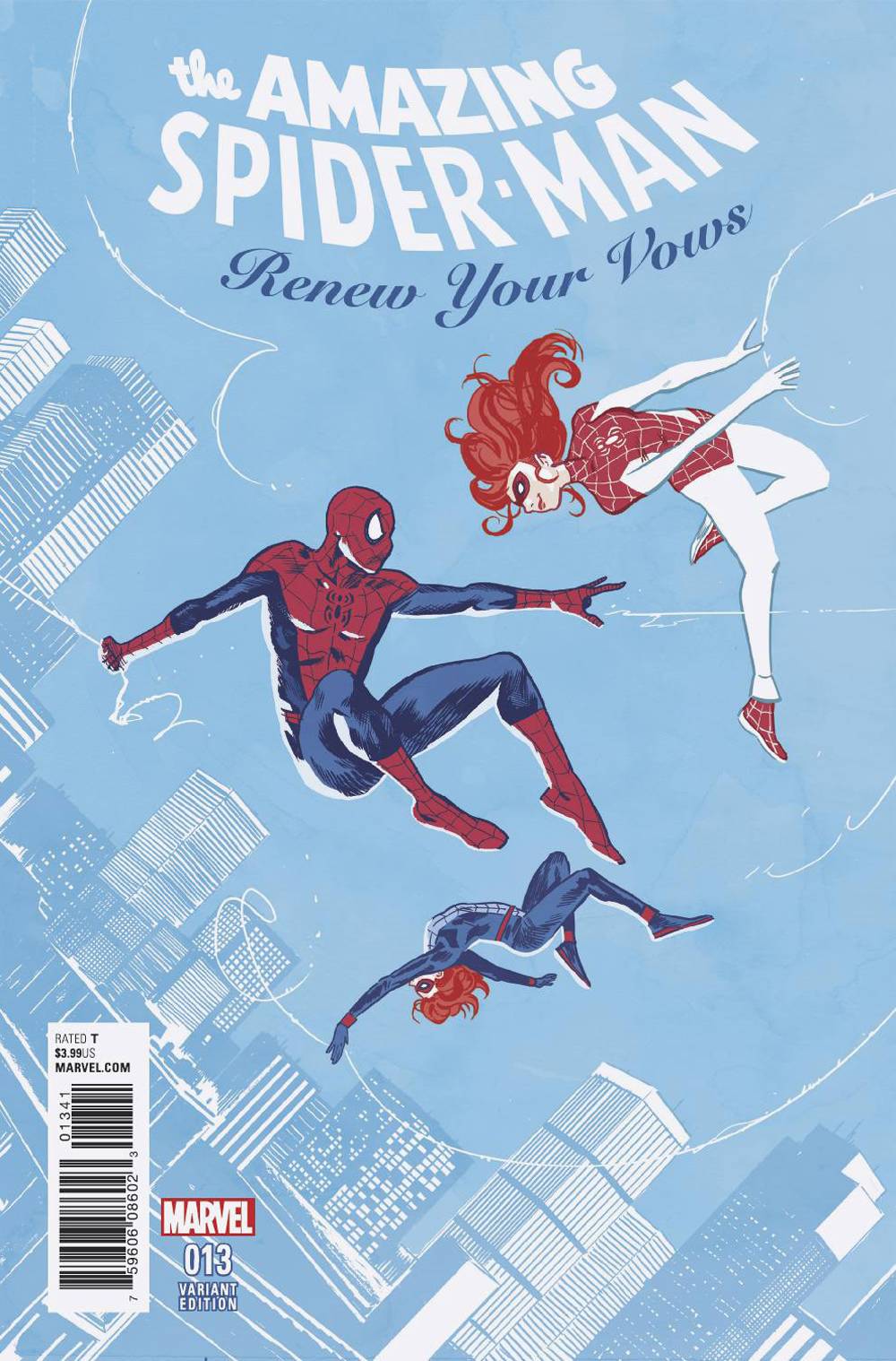 AMAZING SPIDER-MAN RENEW YOUR VOWS #13 WALSH VARIANT COVER (1 in 25 copies)