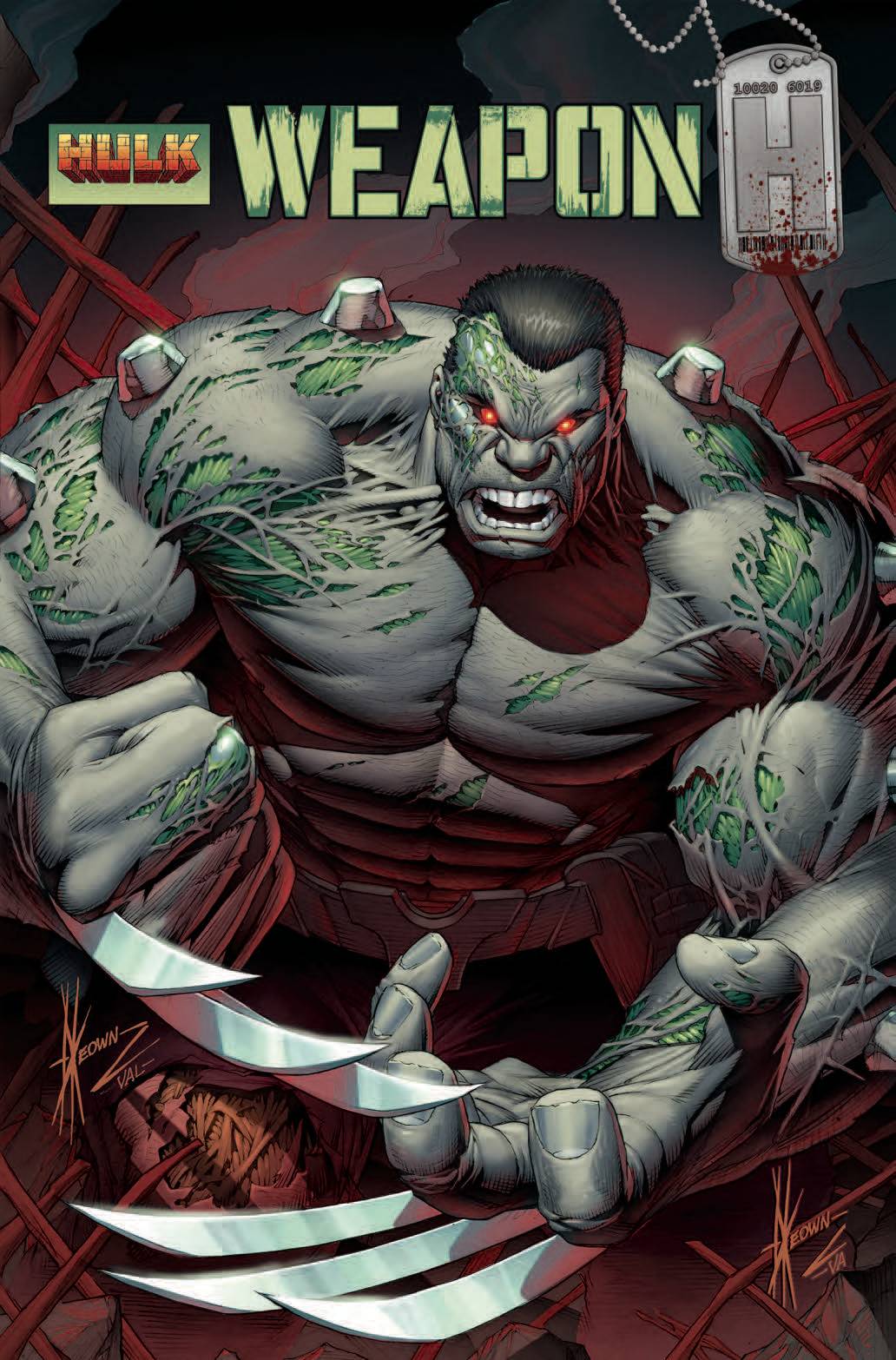 WEAPON H #1 KEOWN HULK HOMAGE VARIANT COVER