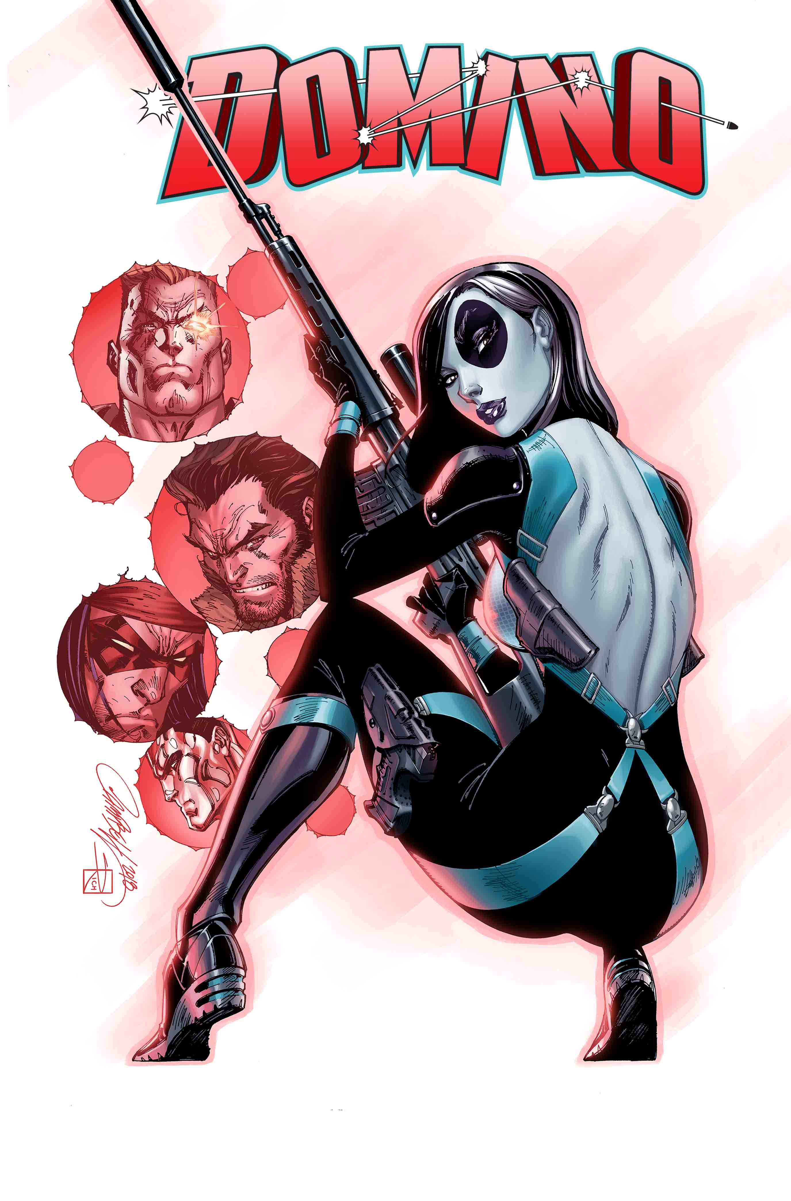 DOMINO #1 J SCOTT CAMPBELL VARIANT COVER (1 in 50 copies)