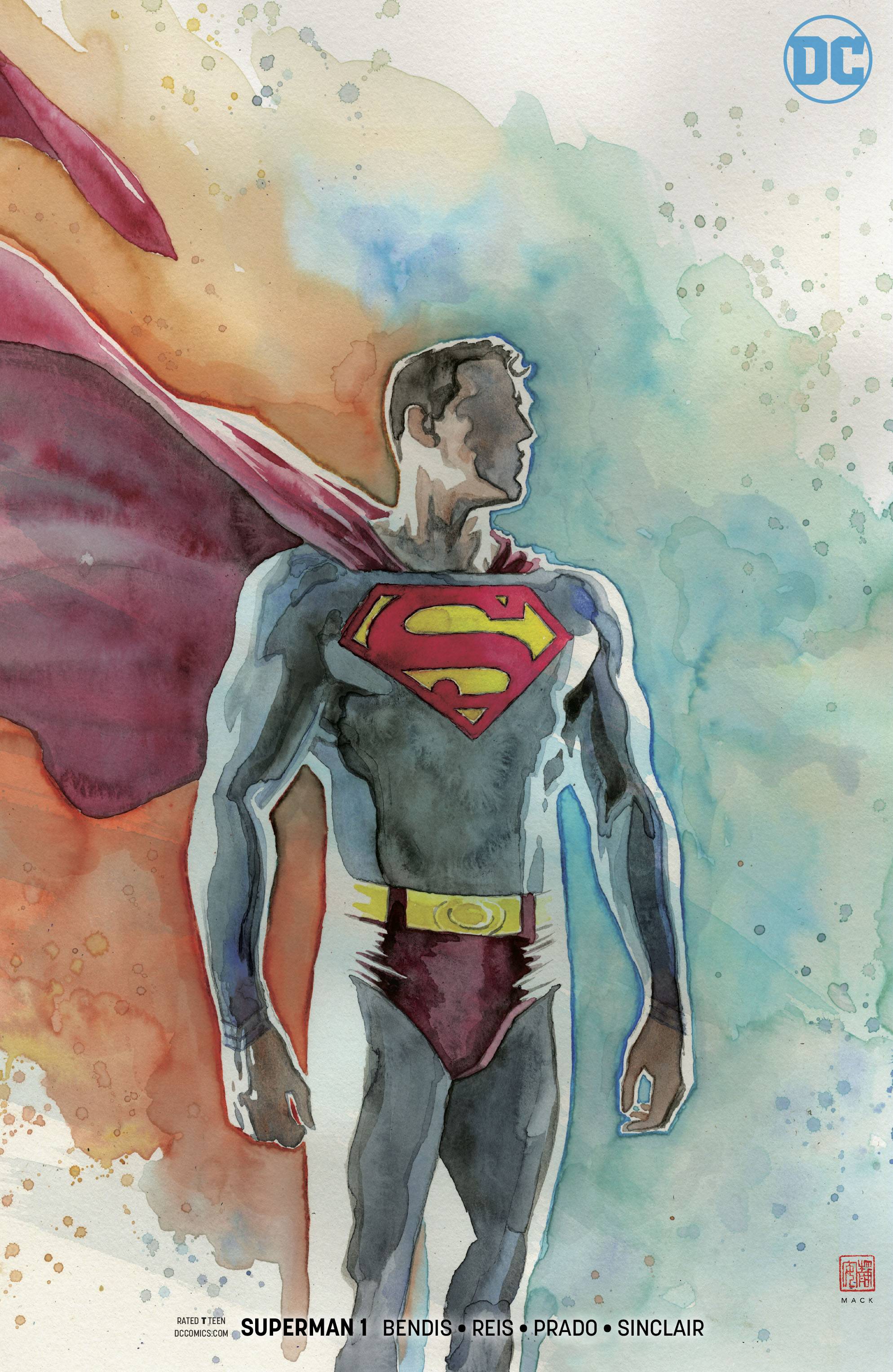 SUPERMAN #1 DAVID MACK VARIANT COVER