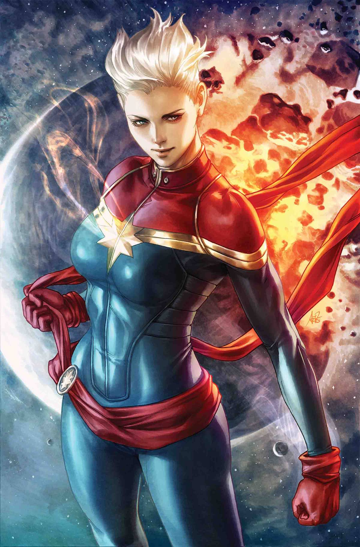 LIFE OF CAPTAIN MARVEL #1 (OF 5) ARTGERM VIRGIN VARIANT COVER (1 in 200 ...