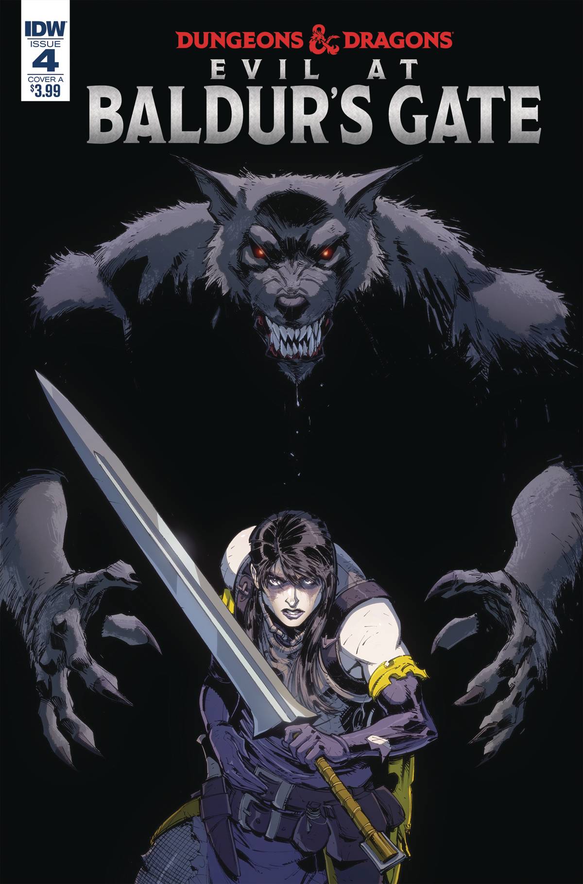 DUNGEONS & DRAGONS EVIL AT BALDURS GATE #4 COVER A DUNBAR