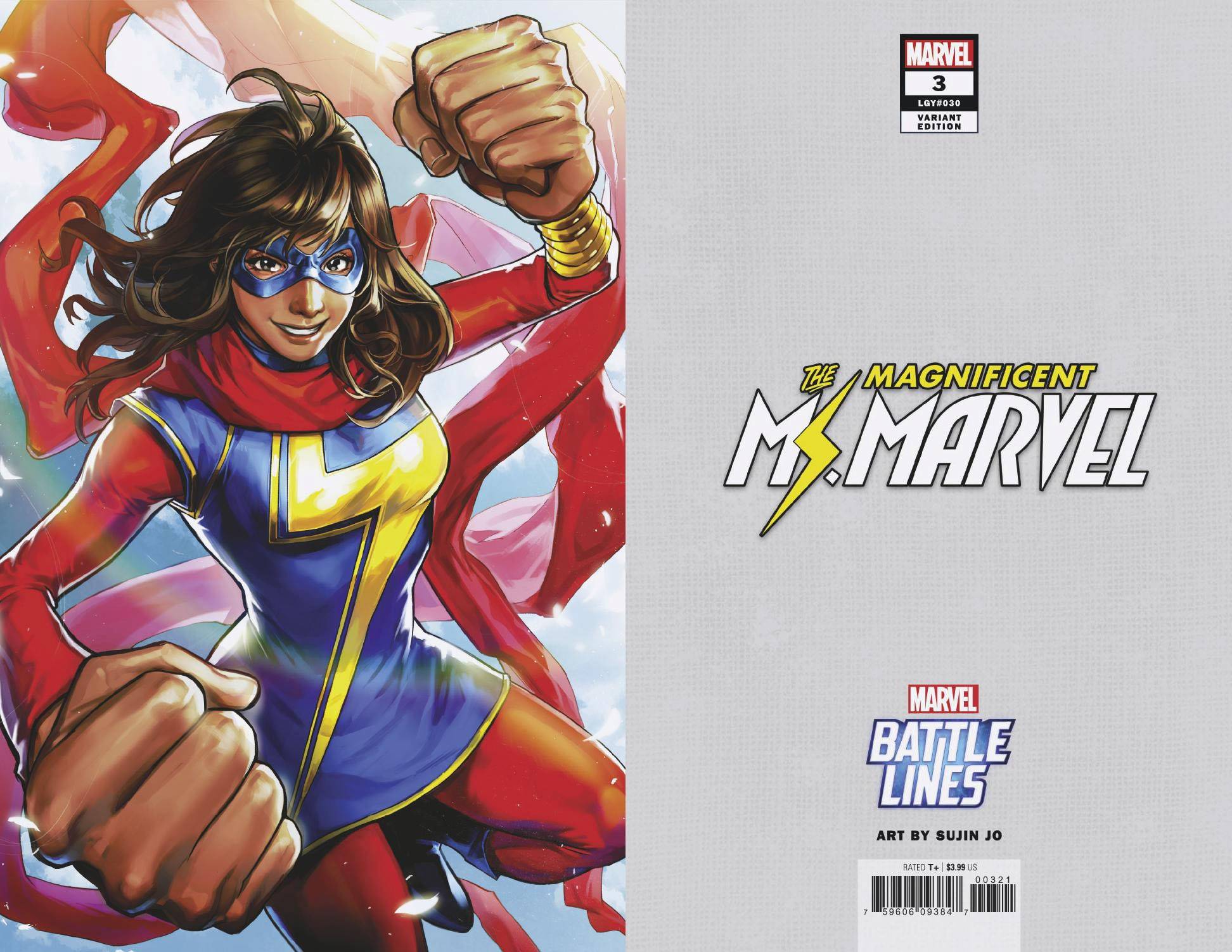 MAGNIFICENT MS MARVEL #3 SUJIN JO MARVEL BATTLE LINES VARIANT COVER