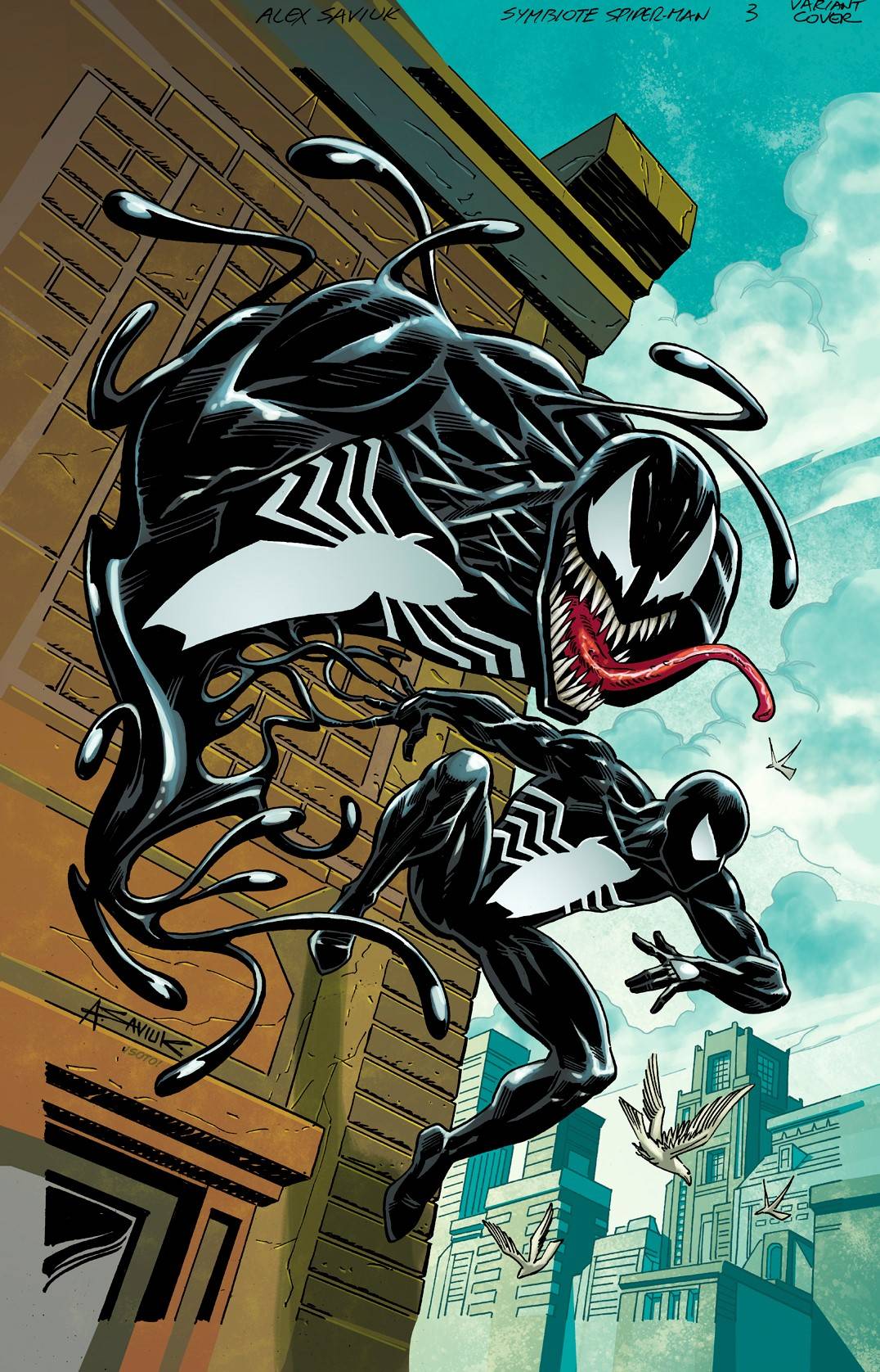 SYMBIOTE SPIDER-MAN #3 (OF 5) SAVIUK VARIANT COVER (1 in 25 copies)