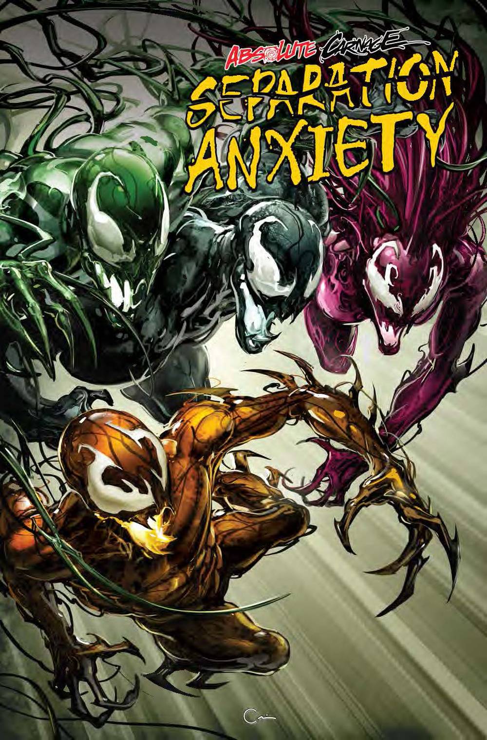 Absolute Carnage Separation Anxiety 1 Variant Crain Cover 1 In 50 Copies