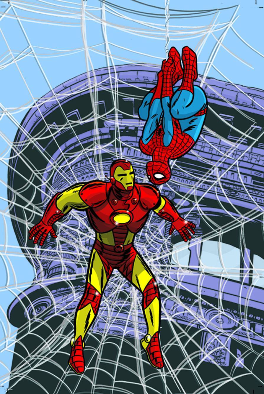 ultimate spider man iron man