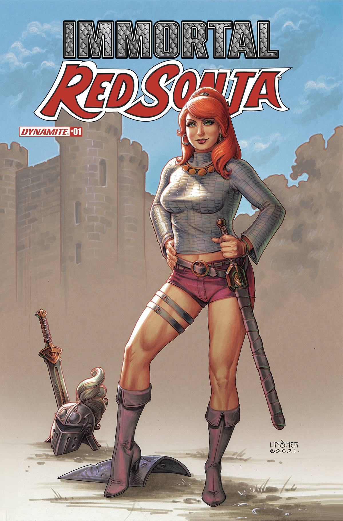 IMMORTAL RED SONJA 1 COVER C LINSNER