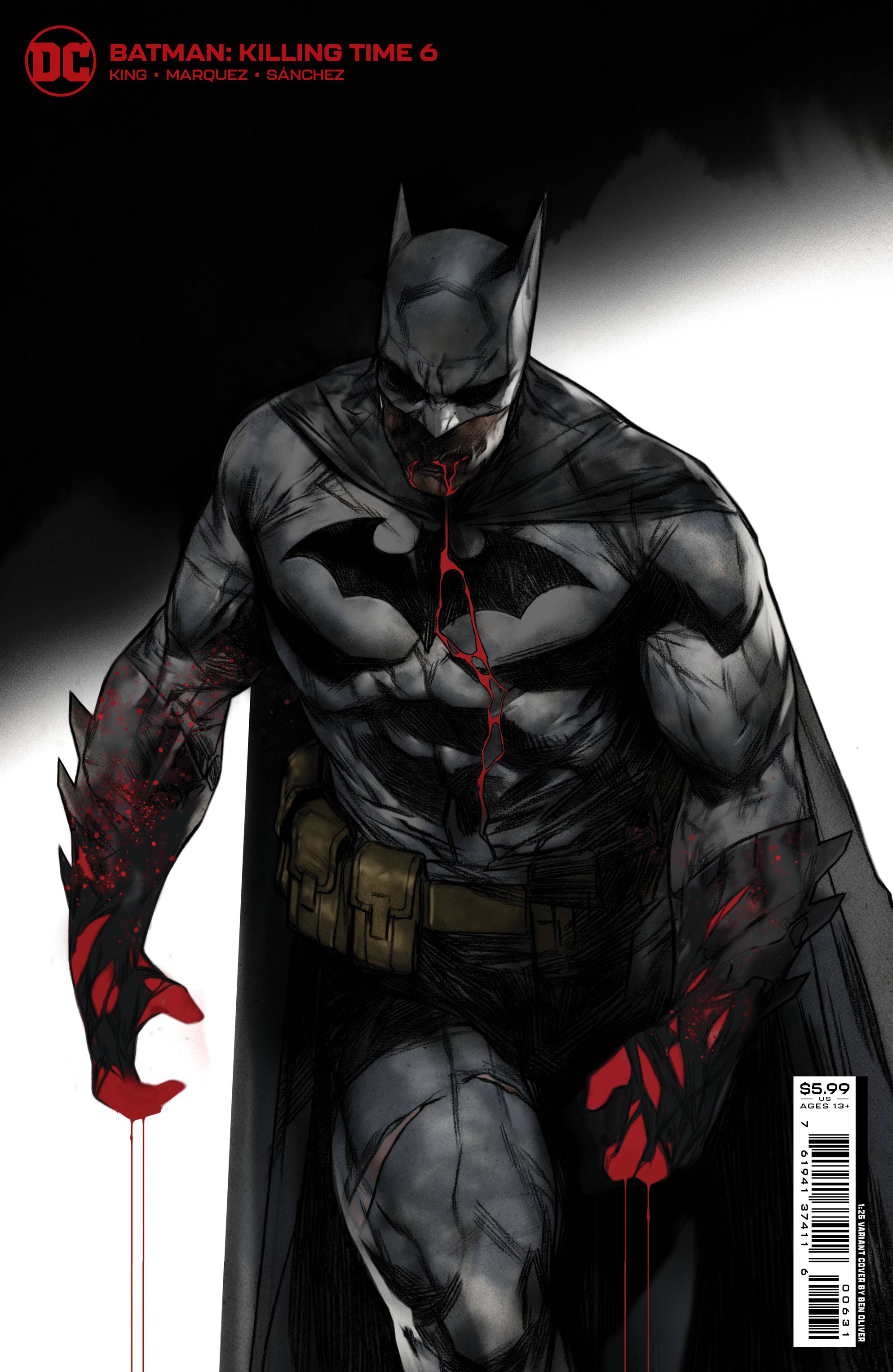 BATMAN KILLING TIME #6 (OF 6) COVER C BEN OLIVER 1:25 VARIANT (Allocations  will occur)