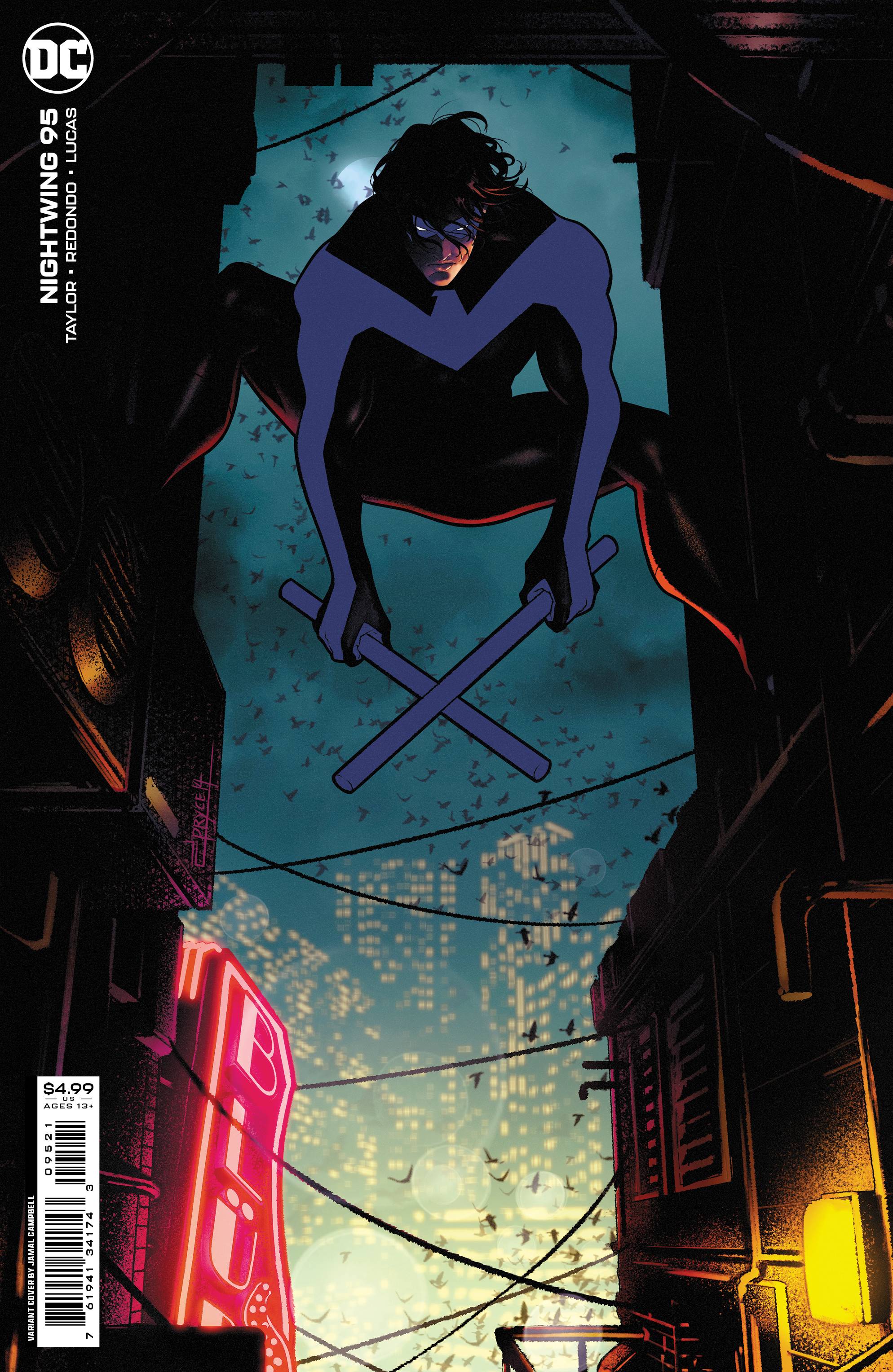 NIGHTWING #95 COVER B JAMAL CAMPBELL CARD STOCK VARIANT