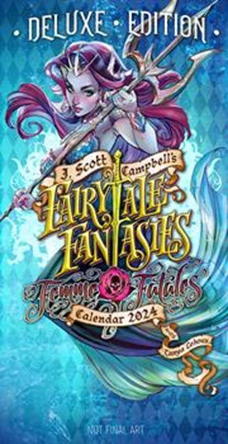 J SCOTT CAMPBELL FAIRYTALE FANTASIES 2024 CALENDAR DLX ED   Open Uri20230908 2 Bj8cqh