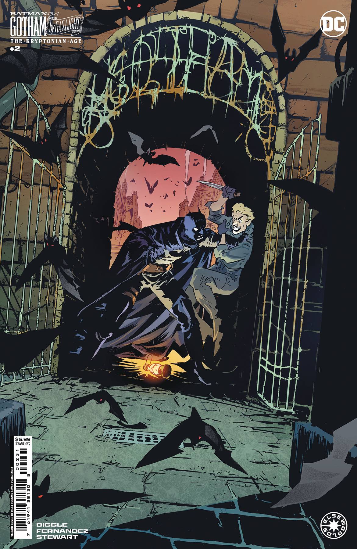 BATMAN GOTHAM BY GASLIGHT THE KRYPTONIAN AGE #2 (OF 12) COVER B RILEY ROSSMO